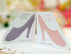Lady Koko and Lady Bebe (shoe sachets)