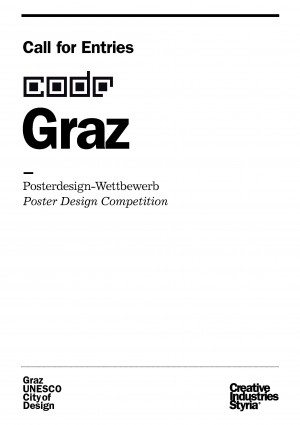 新たにデザイン都市に認定されたグラーツ市が『CODE：ポスターデザイン・コンペティション［Graz］』募集要項を発表しました。